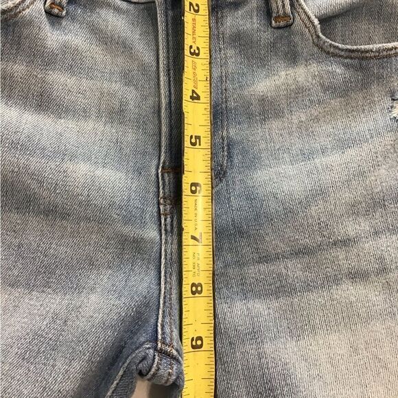 Frame Denim Alemany Skinny Leg Distressed Raw Hem Jeans Size 28 - Picture 9 of 10